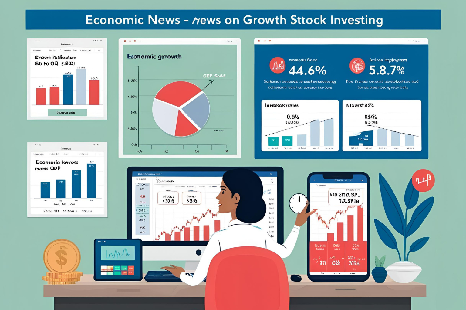 Economic news impact growth stocks